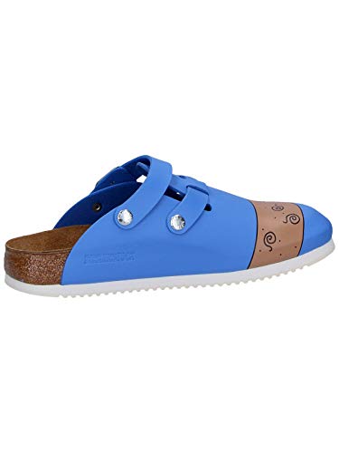 Birkenstock Professional Kay, Zuecos Mujer, Azul-Blau (Dog Blue Background), 39 EU (6 Damen UK)