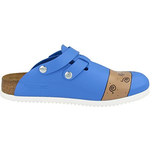 Birkenstock Professional Kay, Zuecos Mujer, Azul-Blau (Dog Blue Background), 42 EU (8 Damen UK)