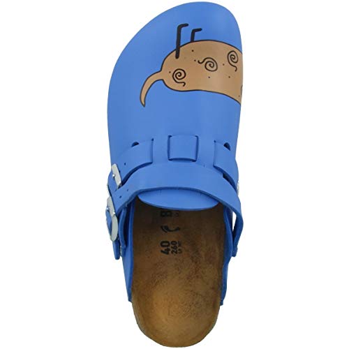 Birkenstock Professional Kay, Zuecos Mujer, Azul-Blau (Dog Blue Background), 42 EU (8 Damen UK)