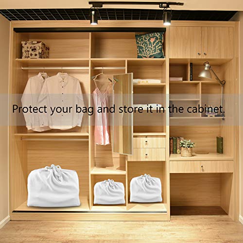 BlesMaller Funda de guardapolvo de Franela, con Bolsa con cordón, Utilizada para Bolsos, billeteras, Equipaje, Zapatos y Botas, Cada Juego de 2 (50X40cm)