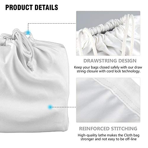 BlesMaller Funda de guardapolvo de Franela, con Bolsa con cordón, Utilizada para Bolsos, billeteras, Equipaje, Zapatos y Botas, Cada Juego de 2 (50X40cm)