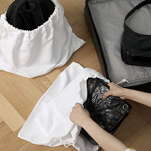 BlesMaller Funda de guardapolvo de Franela, con Bolsa con cordón, Utilizada para Bolsos, billeteras, Equipaje, Zapatos y Botas, Cada Juego de 2 (50X40cm)