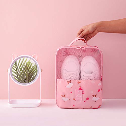 Bolsa de Zapatos de Viaje, PTN Impermeable Portátil Organizador, Se Puede Combinar con Una Maleta, Puede Contener 3 Pares de Zapatos, Adecuados para Viajes de Hombres y Mujeres