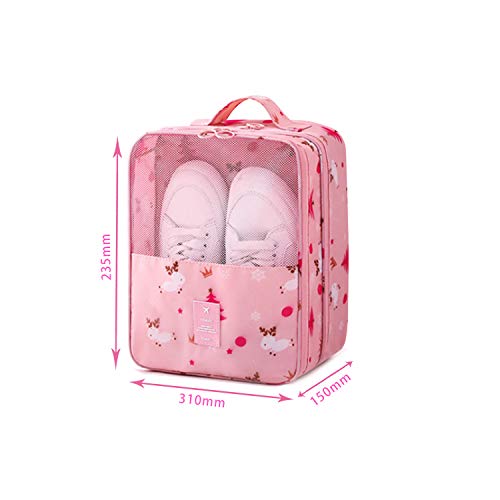 Bolsa de Zapatos de Viaje, PTN Impermeable Portátil Organizador, Se Puede Combinar con Una Maleta, Puede Contener 3 Pares de Zapatos, Adecuados para Viajes de Hombres y Mujeres