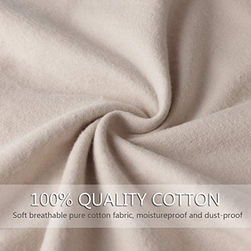 Bolsas de Almacenamiento purificadas 100% Franela de algodón con Bolsa de cordón para Bolsos, Carteras, Libros de Bolsillo, Zapatos, Botas, Juego de 2