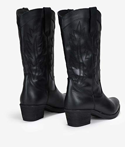BOSANOVA Botas Camperas Piel Negra Negro 39