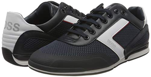 BOSS Saturn_Lowp_me, Zapatillas Hombre, Azul Oscuro, 45 EU