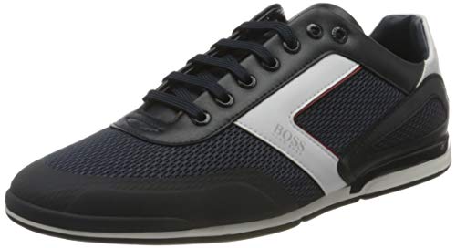 BOSS Saturn_Lowp_me, Zapatillas Hombre, Azul Oscuro, 45 EU