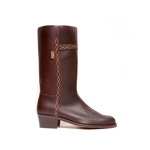Bota campera Valverde del Camino Hombre y Mujer tacón Cubano en marrón Talla 43