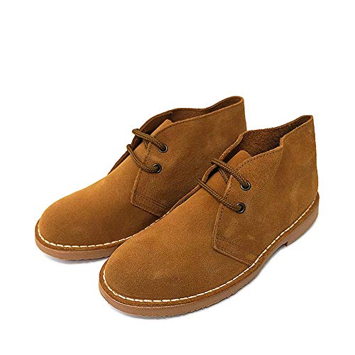 Bota Safari Mujer Piel Serraje Camel