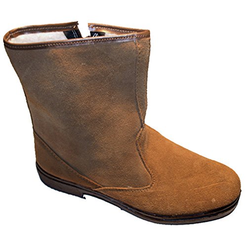 Bota Serraje Media caña con Cremallera Altureña en Camel Talla 43