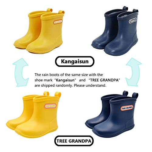 Botas de Agua Impermeable y Antideslizante Caucho de PVC Botas de Lluvia para Niños y Niñas