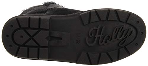 Botas de invierno con doble botón, impermeables, para mujer, color Negro, talla 41