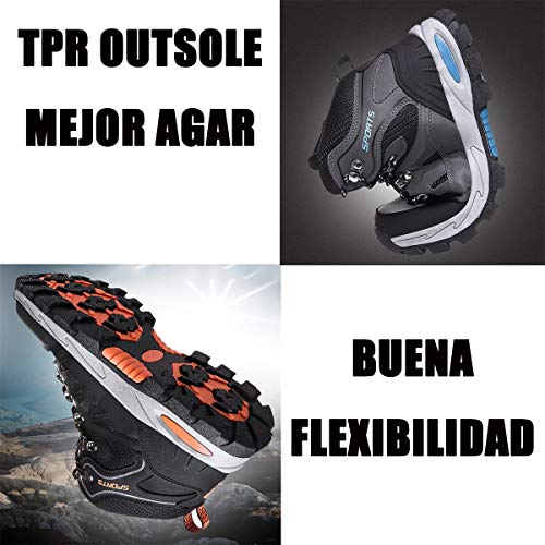 Botas de Montaña para Hombre Mujer de Zapatillas Trekking Outdoor Zapatos de Senderismo