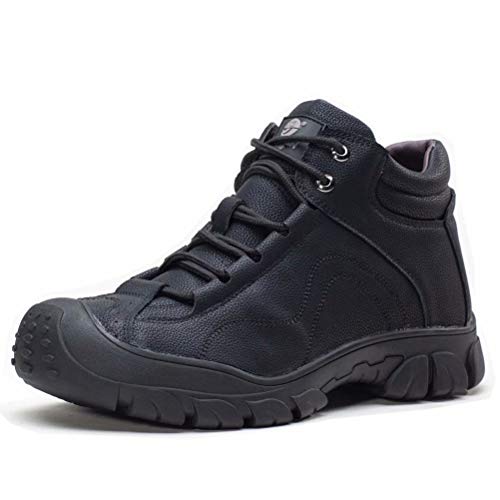 Botas de Seguridad Invierno Hombre Muje Calentitas Impermeable Antideslizantes Zapatos de Trabajo con Puntera de Acero Negro 44