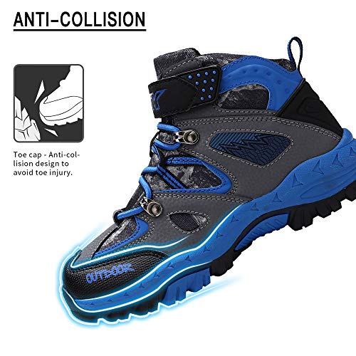 Botas de senderismo Botas de nieve Zapatos de Senderismo para Niños(2 Azul,26 EU)