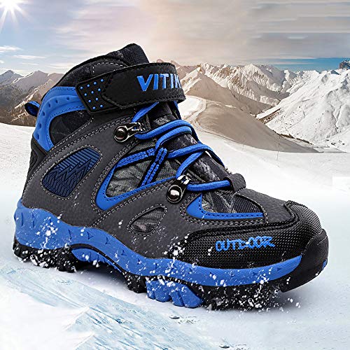 Botas de senderismo Botas de nieve Zapatos de Senderismo(2 Azul,40 EU)