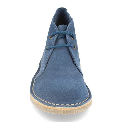 Botas Desierto Pisamierdas para Mujer con Piel Serraje, Suela Crepe Antideslizante y Cordones. Comodas, practicas e Ideales para Primavera-Verano. Talla 39 Jeans