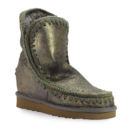 Botas Mou Eskimo Wedge Short Thunder Gris Mujer 39 THCHA
