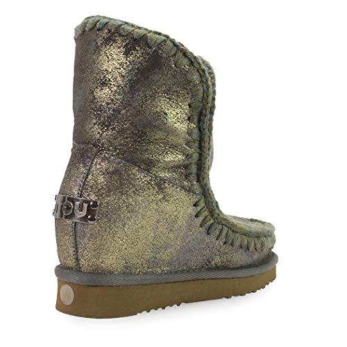 Botas Mou Eskimo Wedge Short Thunder Gris Mujer 39 THCHA