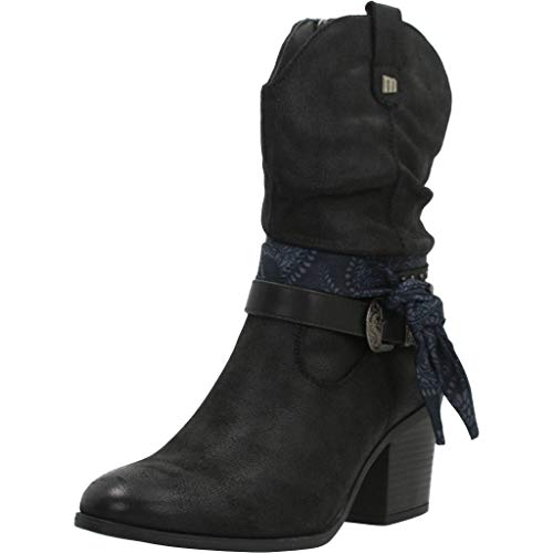 Botas Mujer MTNG | Botas New Palas 50275 | MTNG Mujer | Botas Casual | Cierre con Cremallera | 47284 | Negro | 38