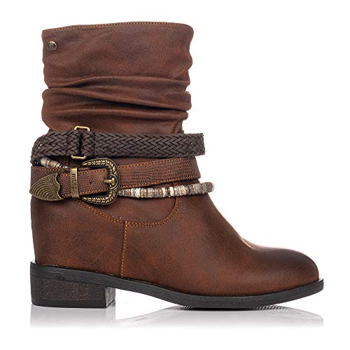 Botas Planas Mustang 58688 Cuero
