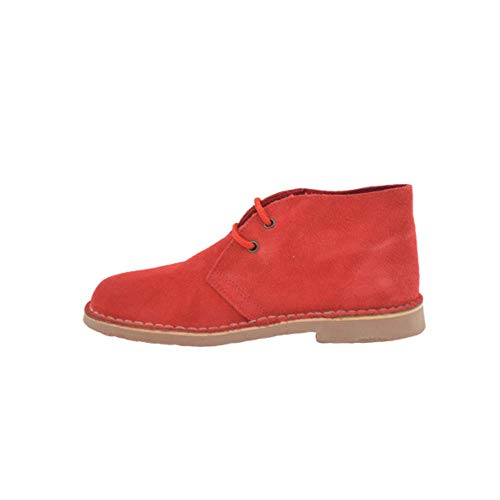 Botas Safari Piel Rojo Caramelo