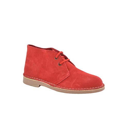 Botas Safari Piel Rojo Caramelo