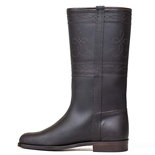 Botasvalverde - 600 - Bota Campero Clasico Castaña - Color : Marrón - Talla : 38