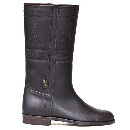 Botasvalverde - 600 - Bota Campero Clasico Castaña - Color : Marrón - Talla : 38