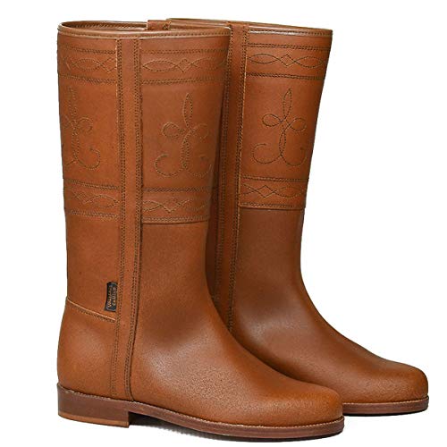Botasvalverde - 600Nat - Bota Campero Clasico Natural - Color : Marrón - Talla : 39