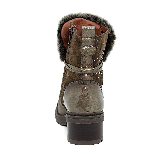 Botín HISPANITAS Mujer Piel Marrón Cordón HI87727 38 marrón