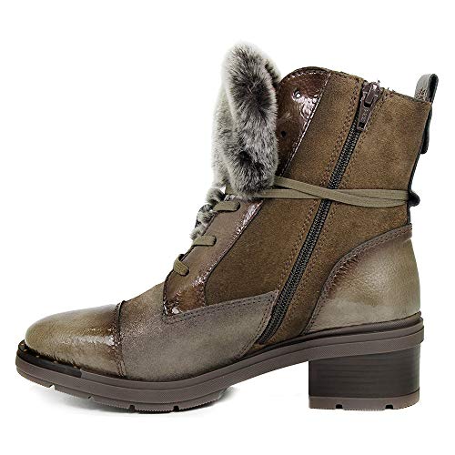 Botín HISPANITAS Mujer Piel Marrón Cordón HI87727 38 marrón