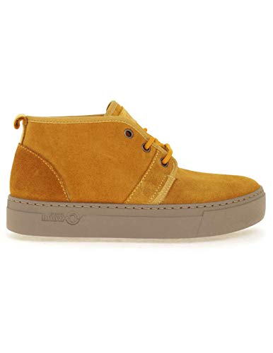 Botín Mujer Natural World Safari Suede Wool Mostaza 40 Amarillo