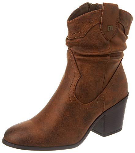 Botines de tacón Mustang New Palas 50276 Cuero