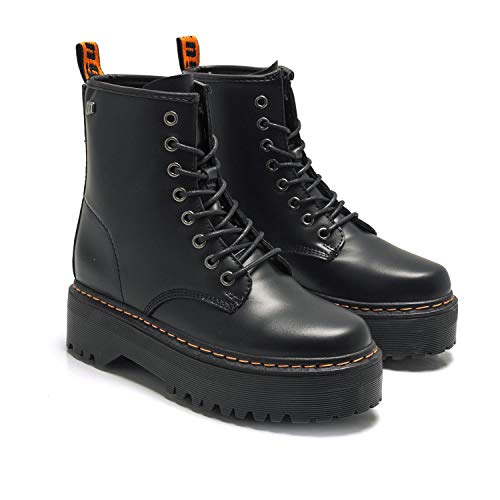 Botines Mujer MTNG | Botines STIRM 58158 | MTNG Mujer | Botines Casual | Cierre con Cordones | 47475 | Negro | 39