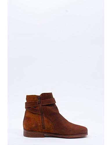 Botines Salsa Cuero Marrón 37 marrón