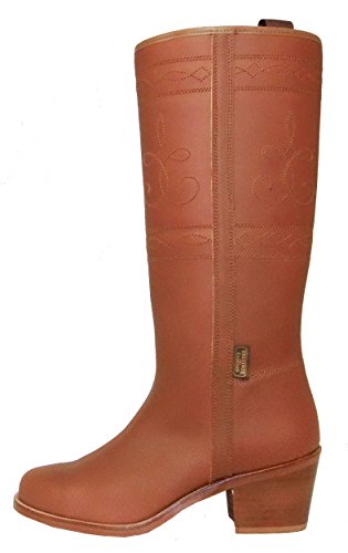 Botosvalverde.es 220 Bota rociera campera Color Natural tacón Alto de Valverde del Camino (37)