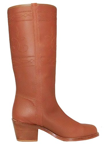 Botosvalverde.es 220 Bota rociera campera Color Natural tacón Alto de Valverde del Camino (37)