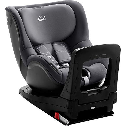 BRITAX RÖMER silla de coche DUALFIX Z-LINE i-SIZE, Giratoria a 360°, niño de 61 a 105 cm (Grupo 0+/1) de 3 meses a 4 años, Storm Grey