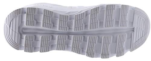 BRONAX Zapatillas Hombres Deporte Running Zapatos para Correr Gimnasio High Top Sneakers Deportivas Transpirables Casual Todo Blanco 46EU