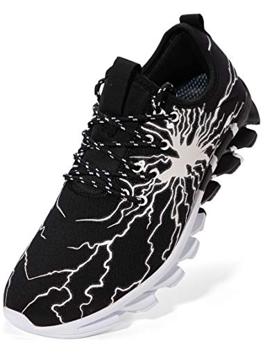 BRONAX Zapatos para Correr Hombre Zapatillas de Deportes Tenis Deportivas Running Calzado Trekking Sneakers Gimnasio Transpirables Casual Montaña Azul 40