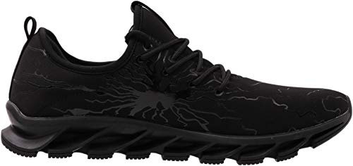 BRONAX Zapatos para Correr Hombre Zapatillas de Deportes Tenis Deportivas Running Calzado Trekking Sneakers Gimnasio Transpirables Casual Montaña Negro 42