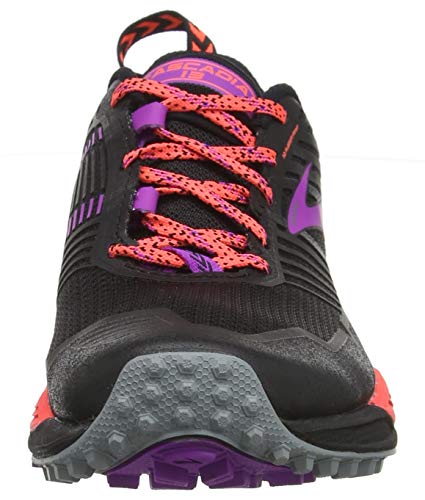 Brooks Cascadia 13, Zapatillas de Cross para Mujer, Negro (Black/Coral/Purple 026), 37.5 EU