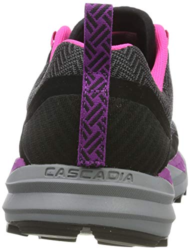 Brooks Cascadia 14, Zapatillas de Running Mujer, Negro (Black/Hollyhock/Pink 063), 38 EU
