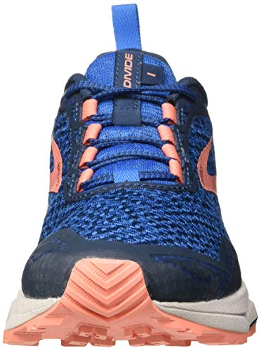 Brooks Divide, Zapatillas para Correr Mujer, Azul/Flor del Desierto/Gris, 42 EU