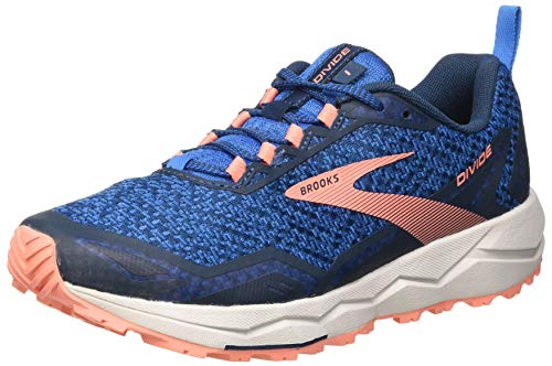 Brooks Divide, Zapatillas para Correr Mujer, Azul/Flor del Desierto/Gris, 42 EU