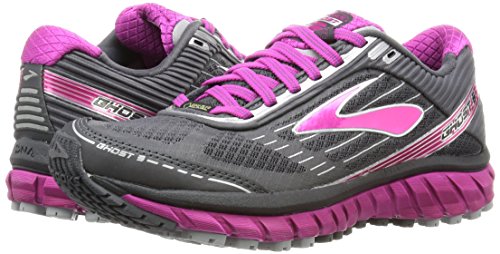 brooks Ghost 9 GTX, Zapatos para Correr Mujer, Multicolor (Anthracite/festivalfuchsia/Silver), 36.5 EU