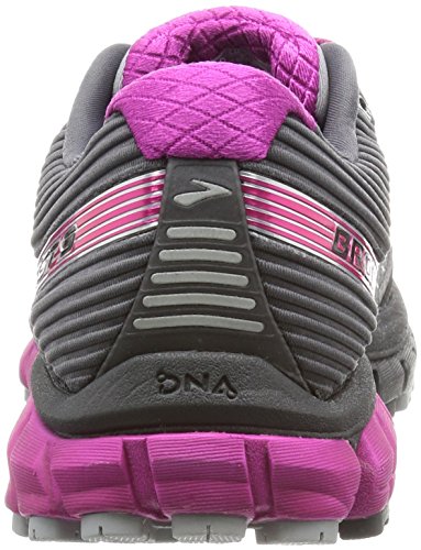 brooks Ghost 9 GTX, Zapatos para Correr Mujer, Multicolor (Anthracite/festivalfuchsia/Silver), 36.5 EU