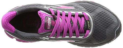 brooks Ghost 9 GTX, Zapatos para Correr Mujer, Multicolor (Anthracite/festivalfuchsia/Silver), 36.5 EU